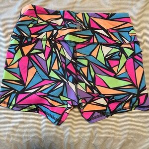 2POOD Multicolor Print Workout Shorts 3”